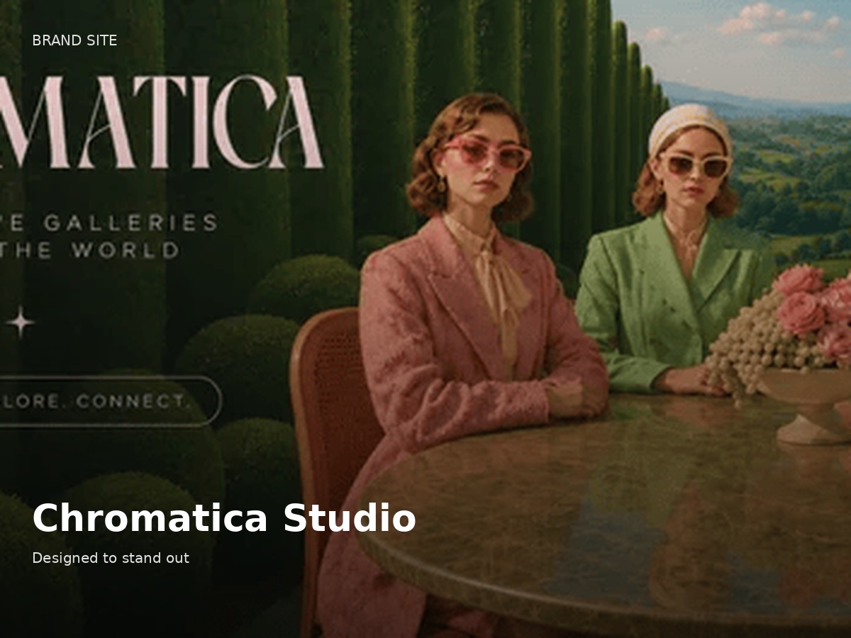 Chromatica Studio brand site template