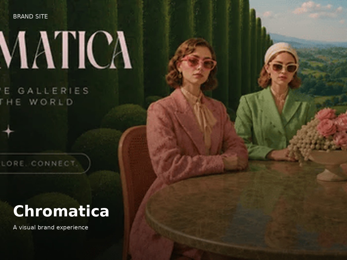 Chromatica brand site template