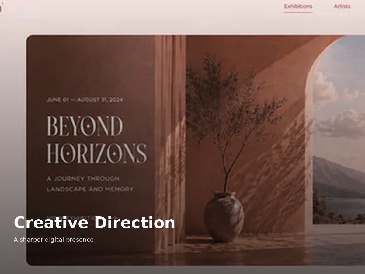 Creative Direction website template