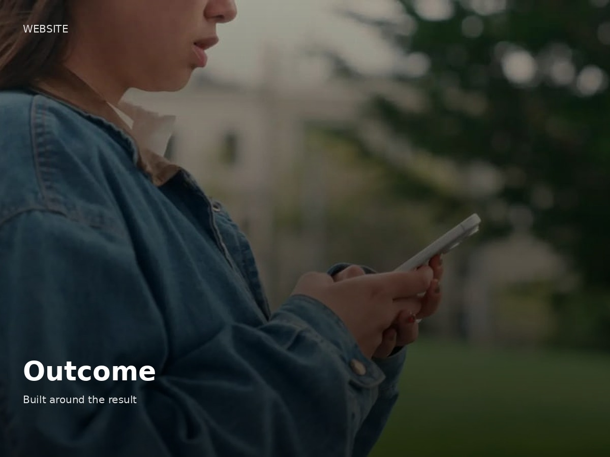 Outcome website template